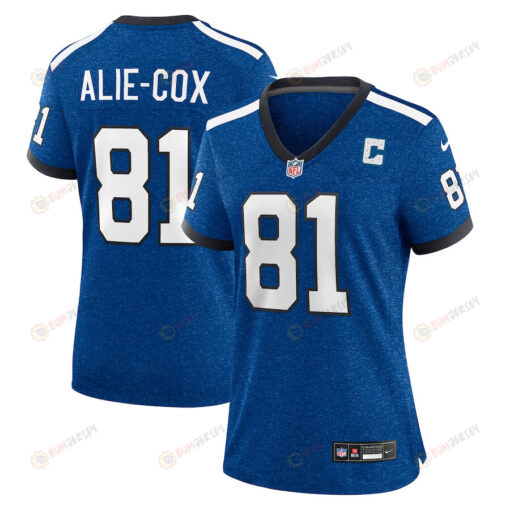 Mo Alie Cox 81 Indianapolis Colts Indiana Nights Alternate Game Women Jersey - Royal