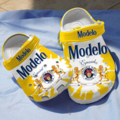 Modelo In Yellow Theme Crocs Crocband Clog Comfortable Water Shoes - AOP Clog