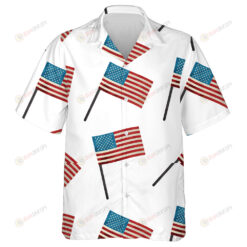 Modern Concept Of Happy Independence Day With American Flags Hawaiian Shirt