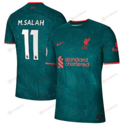 Mohamed Salah 11 Liverpool 2022/23 Third Men Jersey - Teal