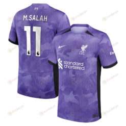 Mohamed Salah 11 Liverpool 2023/24 Third Men Jersey - Purple