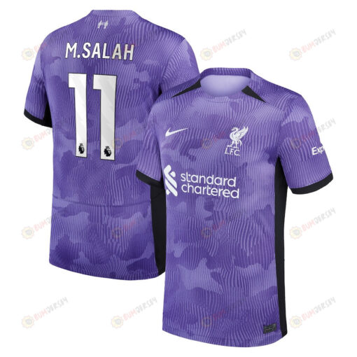 Mohamed Salah 11 Liverpool 2023/24 Third YOUTH Jersey - Purple