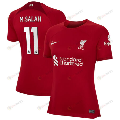 Mohamed Salah 11 Liverpool Women 2022/23 Home Player Jersey - Red