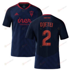 Mohammed Djetei 2 Albacete 2022-23 Away Jersey - Navy