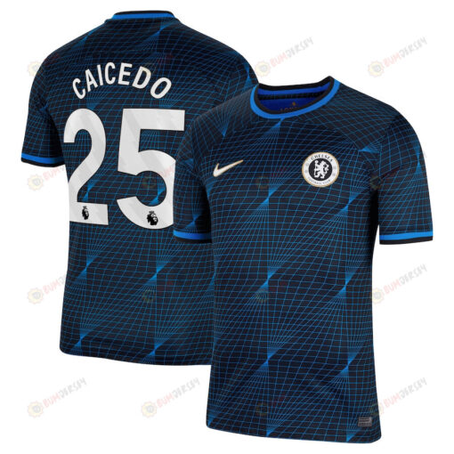 Mois?s Caicedo 25 Chelsea 2023/24 Away Men Jersey - Navy