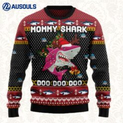 Mommy Shark Christmas Ugly Sweaters For Men Women Unisex