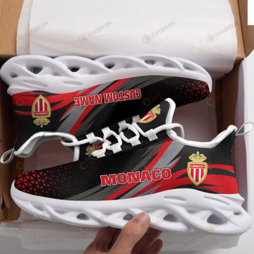 Monaco Logo Custom Name Pattern 3D Max Soul Sneaker Shoes