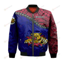 Moncton Wildcats Bomber Jacket 3D Printed Grunge Polynesian Tattoo