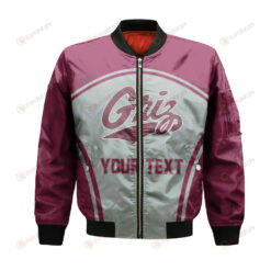 Montana Grizzlies Bomber Jacket 3D Printed Custom Text And Number Curve Style Sport