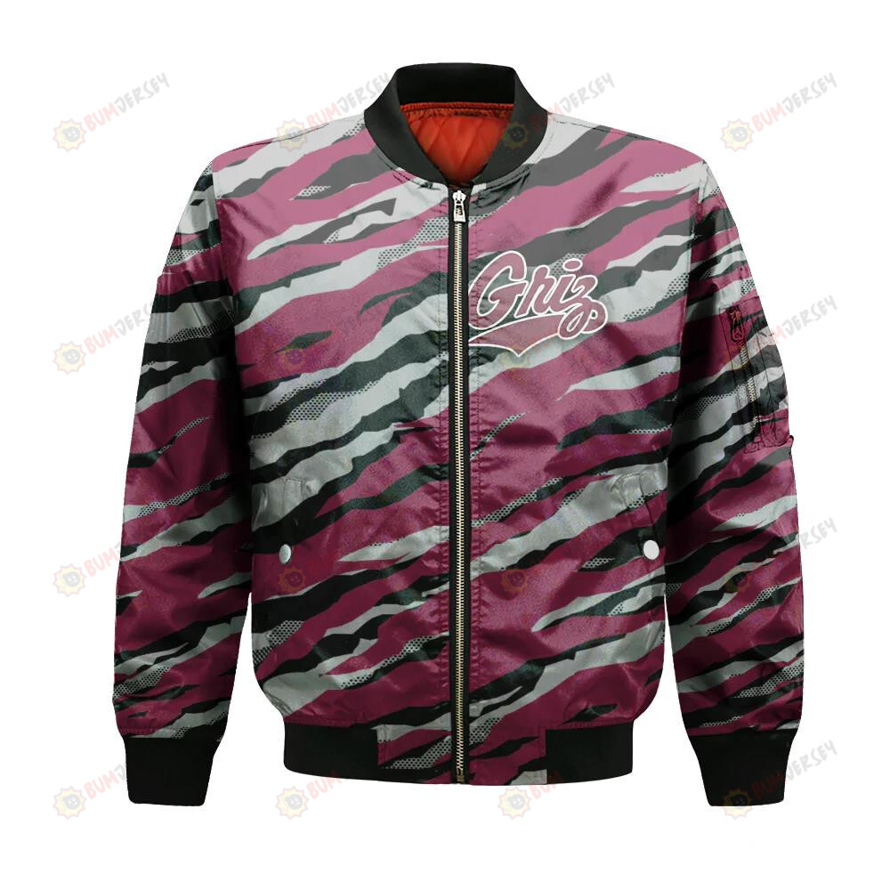 Montana Grizzlies Bomber Jacket 3D Printed Sport Style Team Logo Pattern