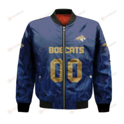 Montana State Bobcats Bomber Jacket 3D Printed Team Logo Custom Text And Number