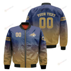 Montana State Bobcats Fadded Bomber Jacket 3D Printed