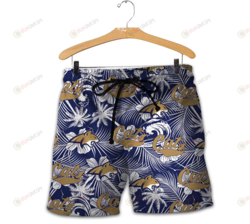 Montana State Bobcats Men Shorts Tropical Seamless