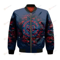 Montreal Alouettes Bomber Jacket 3D Printed Camouflage Vintage