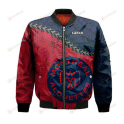 Montreal Alouettes Bomber Jacket 3D Printed Grunge Polynesian Tattoo