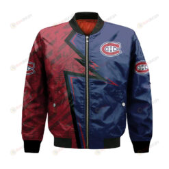 Montreal Canadiens Bomber Jacket 3D Printed Abstract Pattern Sport