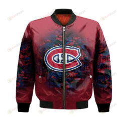 Montreal Canadiens Bomber Jacket 3D Printed Camouflage Vintage