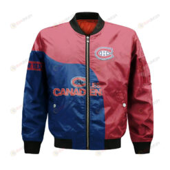 Montreal Canadiens Bomber Jacket 3D Printed Curve Style Custom Text And Number