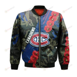 Montreal Canadiens Bomber Jacket 3D Printed Sport Style Keep Go on