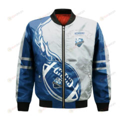 Montreal Impact Academy Bomber Jacket 3D Printed Flame Ball Pattern