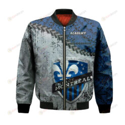 Montreal Impact Academy Bomber Jacket 3D Printed Grunge Polynesian Tattoo