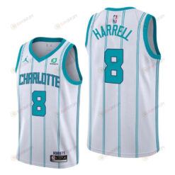 Montrezl Harrell 8 Charlotte Hornets Association Edition White Jersey 2022 Trade - Men Jersey