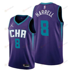 Montrezl Harrell 8 Charlotte Hornets Statement Edition Purple Jersey 2022 Trade - Men Jersey