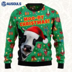 Moo Ry Christmas Ugly Sweaters For Men Women Unisex