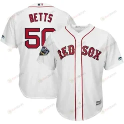 Mookie Betts Boston Red Sox 2018 World Series Cool Base Player Jersey - White