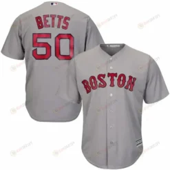 Mookie Betts Boston Red Sox Cool Base Player Jersey - Gray