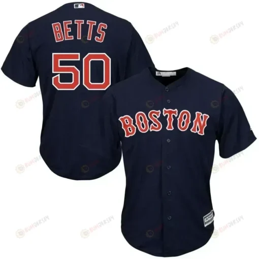 Mookie Betts Boston Red Sox Cool Base Player Jersey - Navy