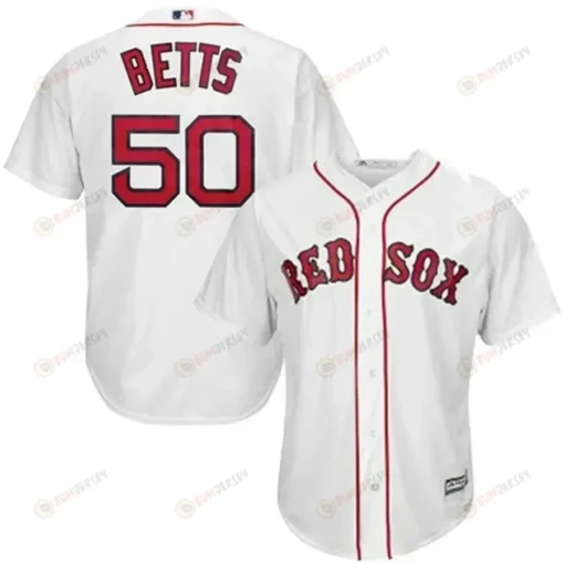 Mookie Betts Boston Red Sox Home Big And Tall Cool Base Player Jersey - White