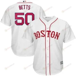 Mookie Betts Boston Red Sox Home Official Cool Base Player Jersey - White