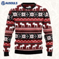 Moose Christmas Ugly Sweaters For Men Women Unisex