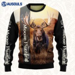 Moose Hunting Ugly Sweaters For Men Women Unisex