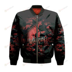 Moose Jaw Warriors Bomber Jacket 3D Printed Camouflage Vintage