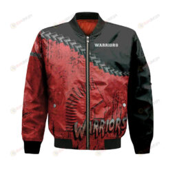 Moose Jaw Warriors Bomber Jacket 3D Printed Grunge Polynesian Tattoo