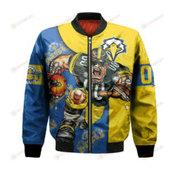 Morehead State Eagles Bomber Jacket 3D Printed Football