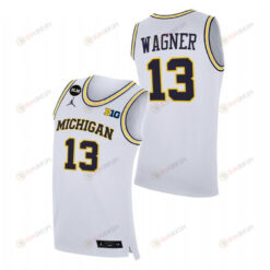 Moritz Wagner 13 Michigan Wolverines College Basketball BLM Men Jersey - White