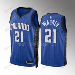 Moritz Wagner 21 2022-23 Orlando Magic Blue Statement Edition Jersey Swingman