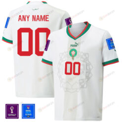 Morocco National Team FIFA World Cup Qatar 2022 Patch Away Men Jersey - Custom 00