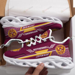 Motherwell Logo Custom Name Pattern 3D Max Soul Sneaker Shoes