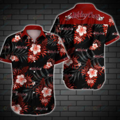 Motley Crue Short Sleeve Curved Hawaiian Shirt Summer