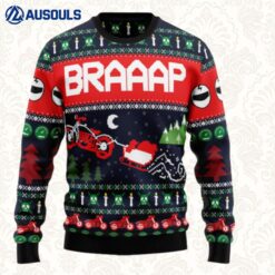 Motorbike Braaap Ugly Sweaters For Men Women Unisex