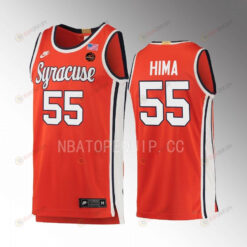 Mounir Hima 55 Syracuse Orange Limited Uniform Jersey 2022-23 Retro Basketball Orange