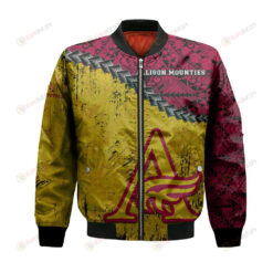 Mount Allison Mounties Bomber Jacket 3D Printed Grunge Polynesian Tattoo