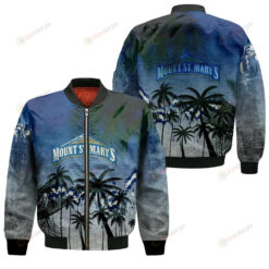 Mount St. Mary?? Mountaineers Bomber Jacket 3D Printed Coconut Tree Tropical Grunge