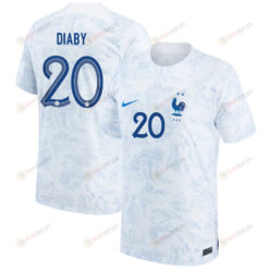 Moussa Diaby 20 France National Team 2022-23 Qatar World Cup - Away Youth Jersey