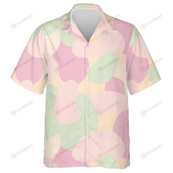 Multicolored Pastel Soft Tone Camo Pattern Military Hawaiian Shirt