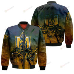 Murray State Racers Bomber Jacket 3D Printed Coconut Tree Tropical Grunge